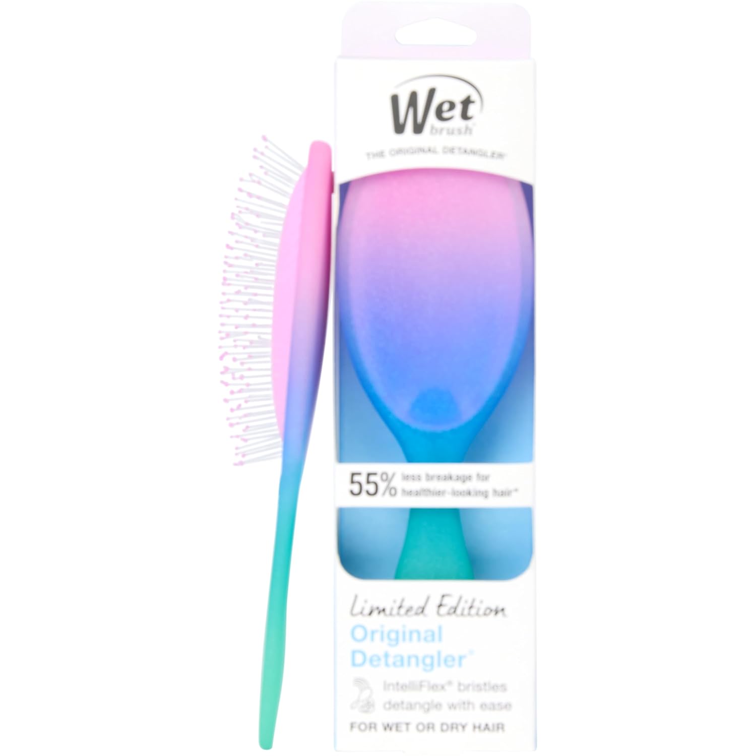 Perie de par, Original Detangler Electric Sky Purple, 1 bucata, Wet Brush