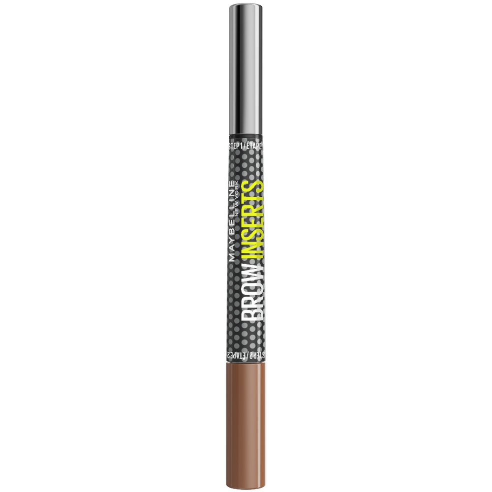 Carioca pentru sprancene cu doua capete Nuanta Soft Brown 02 Brow Inserts, 2 g, Maybelline