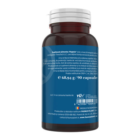 Magneziu L-treonat Magtein, 90 capsule, Faunus 714675