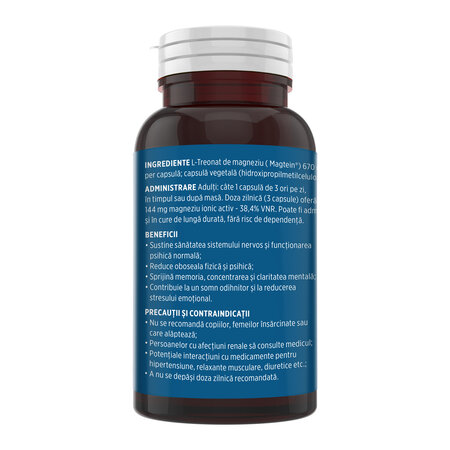 Magneziu L-treonat Magtein, 90 capsule, Faunus 714676