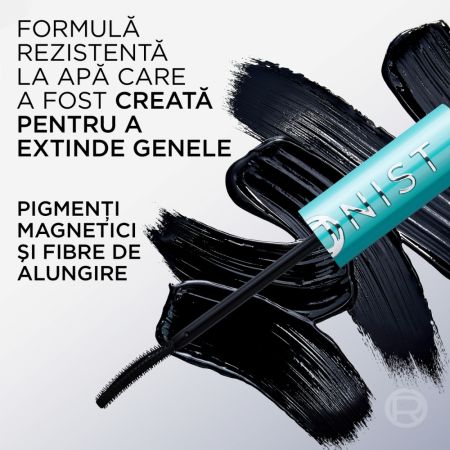 Mascara pentru alungire si curbare Nuanta Black Telescopic Extensionist Waterproof, 9.9 ml, LOreal 714765
