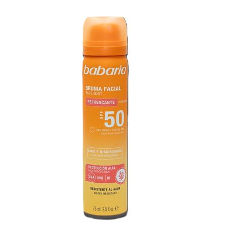 Spray pentru fata cu protectie solara SPF 50, 75 ml, Babaria
