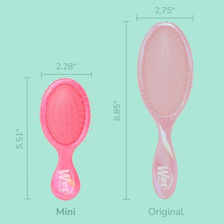 Perie de par Mini Original Prisma Glow Pink, 1 bucata, Wet Brush 714780