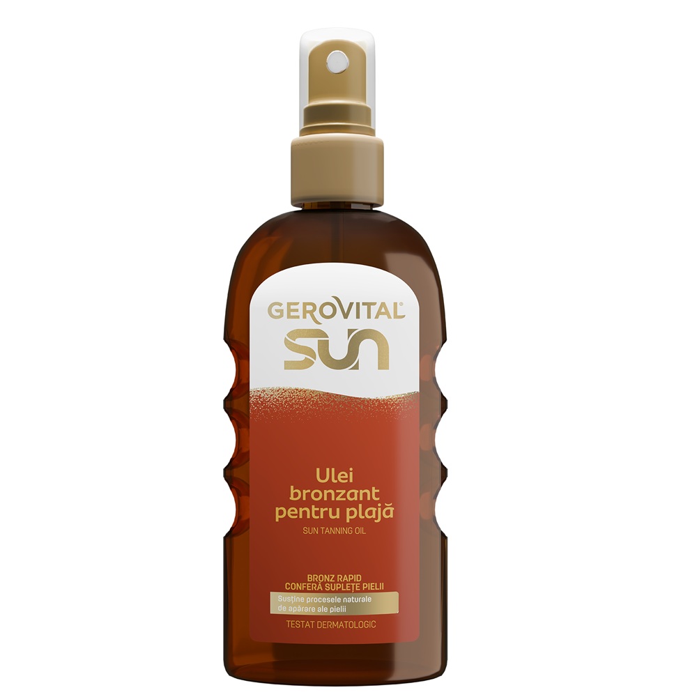 Ulei bronzant pentru plaja Sun, 150 ml, Gerovital