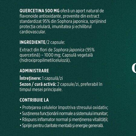 Quercetina, 60 capsule, Faunus 714798