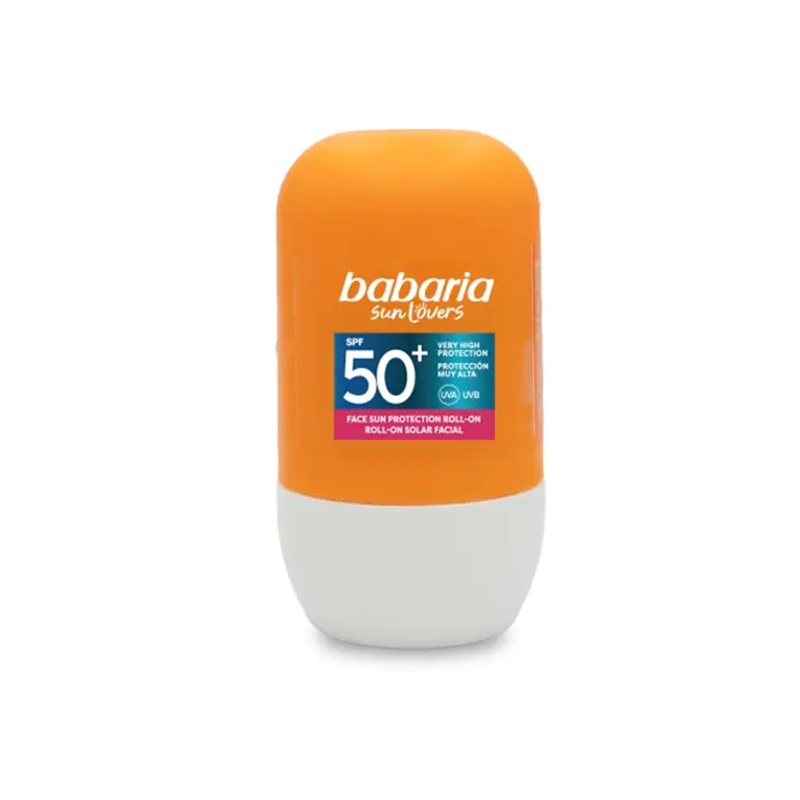 Roll-on pentru fata cu protectie solara SPF 50+, 50 ml, Babaria