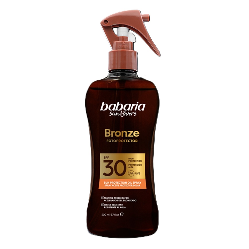 Ulei spray pentru accelerarea bronzului SPF 30 UVA&UVB Coconut, 200 ml, Babaria