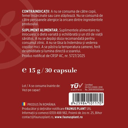 Vitamina B12, 30 capsule, Faunus 714843