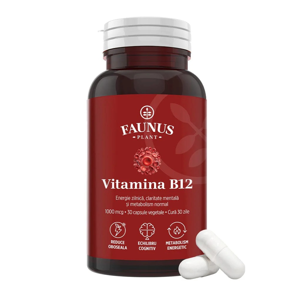 Vitamina B12, 30 capsule, Faunus