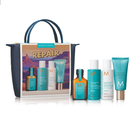 Set de par Moisture Repair Hair Care Travel, 2x70ml+ 25ml+40ml, Moroccanoil