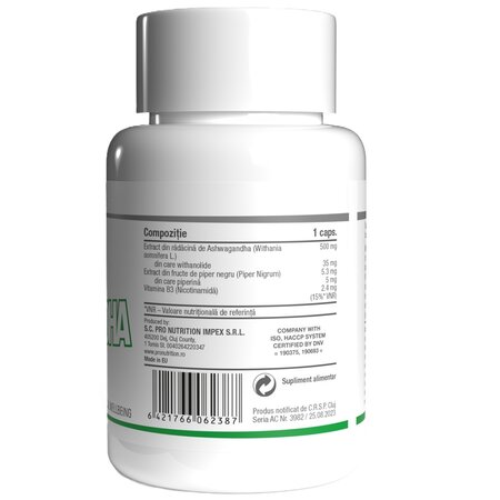 Ashwagandha Daily Health, 60 capsule, Pro Nutrition 714867