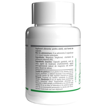 Magneziu Bisglicinat Daily Health, 60 capsule, Pro Nutrition 714881