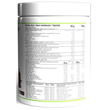 Pudra proteica cu extracte vegetale si aroma de ciocolata Vegan Protein Burning Effects, 600 g, Pro Nutrition 714893