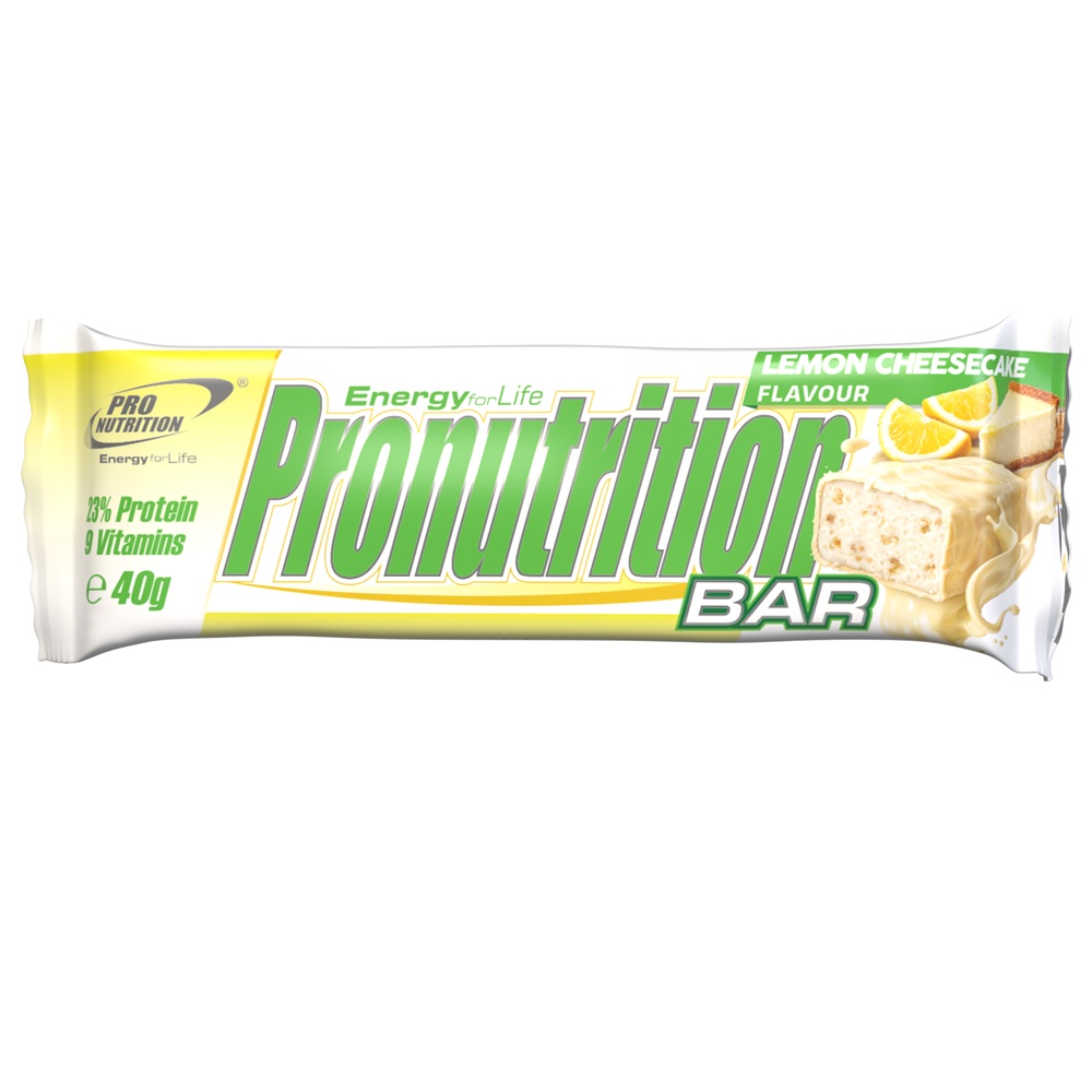 Baton proteic cu aroma de cheesecake cu lamaie, 40 g, Pro Nutrition