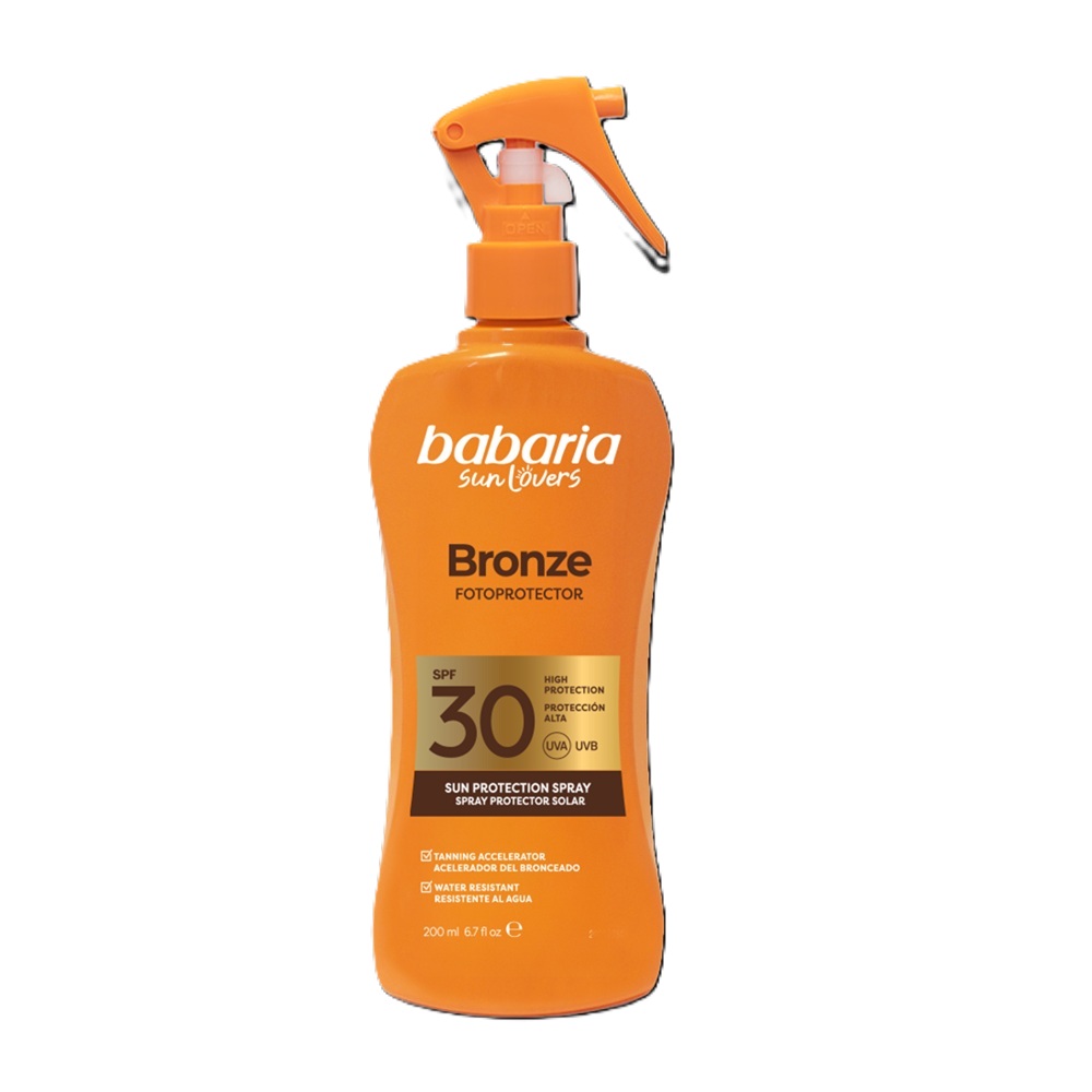 Spray lotiune cu aloe si protectie solara SPF 30 UVA&UVB, 200 ml, Babaria