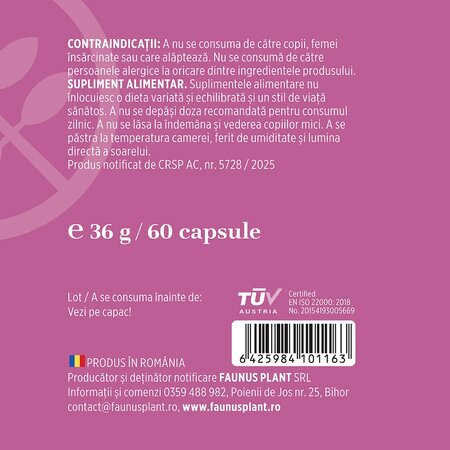 Veinosan, 60 capsule, Faunus 714921