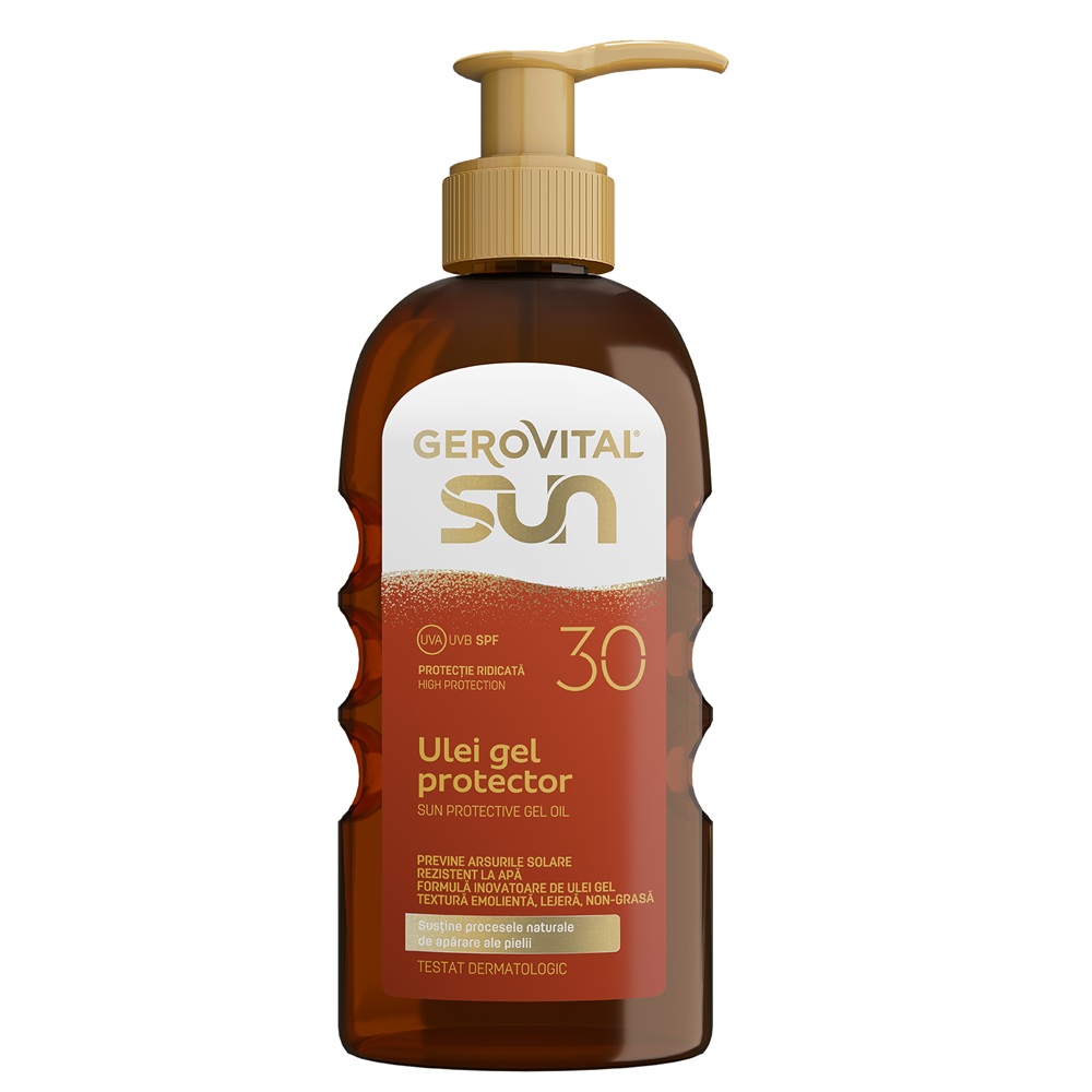 Ulei tip gel protector cu SPF 30 Sun, 150 ml, Gerovital