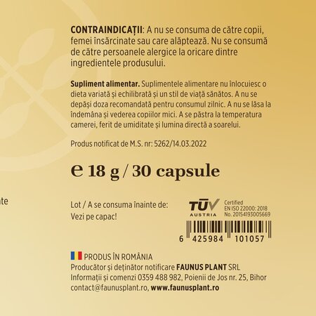 Vitamina D3, 5000 UI, 30 capsule, Faunus 714945