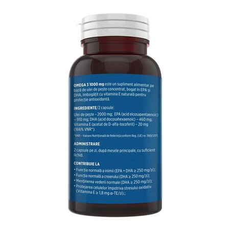 Omega 3, 1000 mg, 60 capsule, Faunus 714988