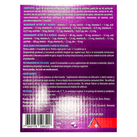 Acadele cu vitamine si multiminerale Alpikol Lolly, 50 bucati, Alpen Pharma 714993