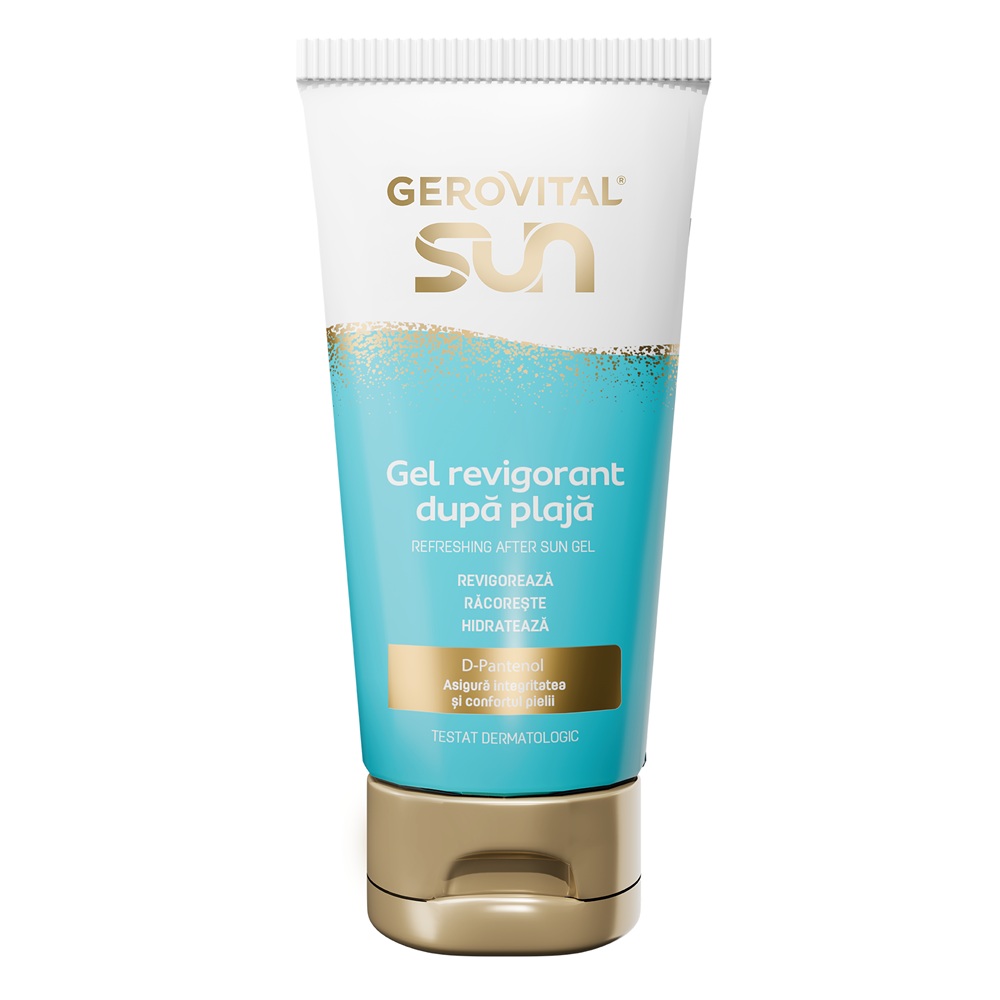 Gel revigorant dupa plaja Sun, 150 ml, Gerovital