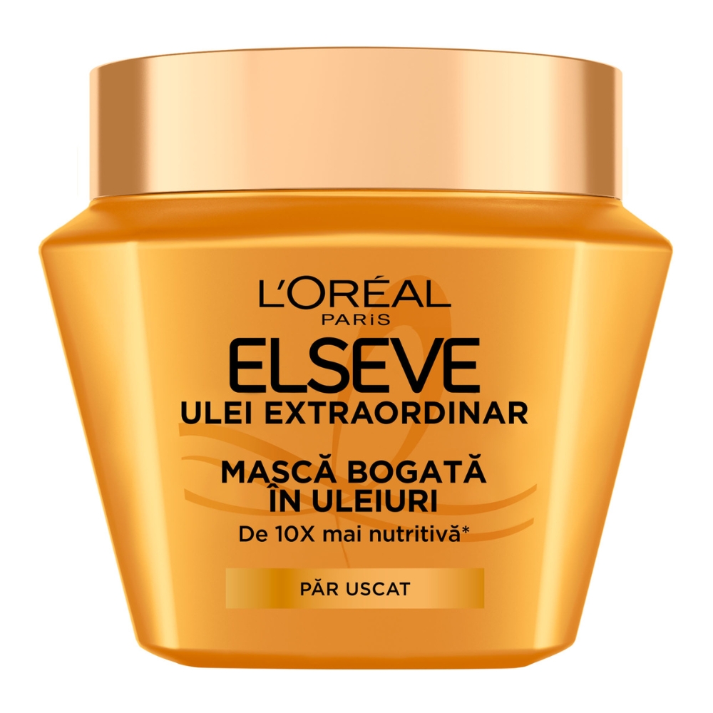 Masca nutritiva pentru par uscat Ulei Extraordinar, 300 ml, Elseve