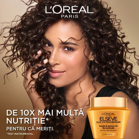 Masca nutritiva pentru par uscat Ulei Extraordinar, 300 ml, Elseve 715014