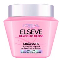 Masca de par pentru stralucirea parului Glycolic Gloss, 300 ml, Elseve