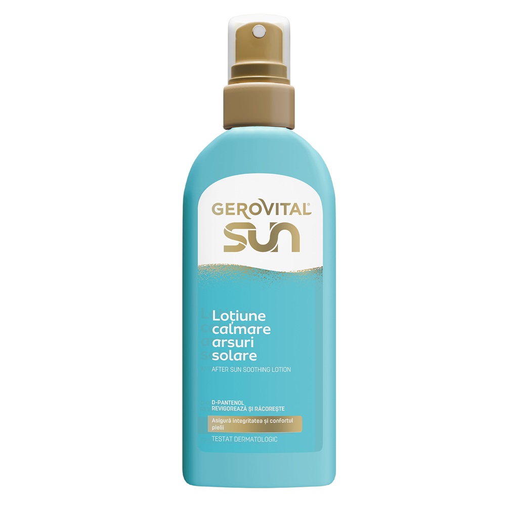 Lotiune de corp pentru arsuri solare Sun, 200 ml, Gerovital