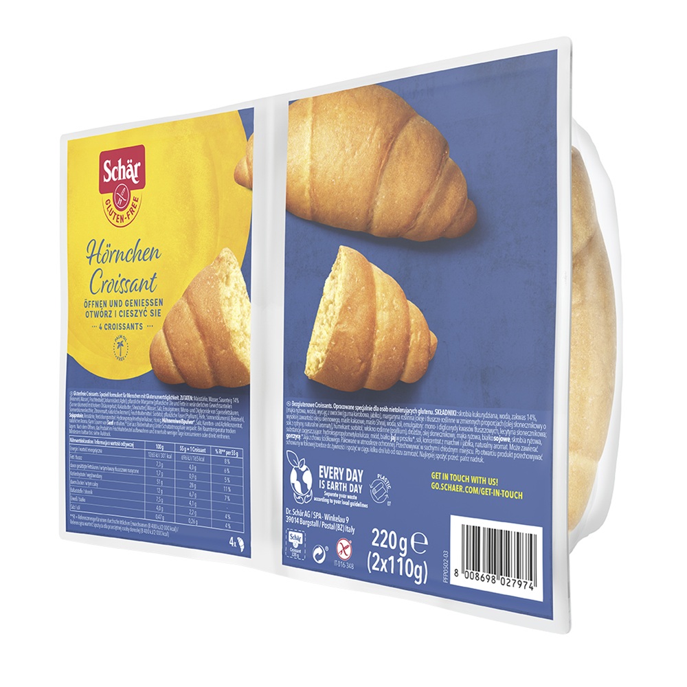 Croissant fara gluten, 220 g, Schar