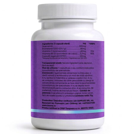 Quercetina Complex+, 30 capsule, Biome 715094