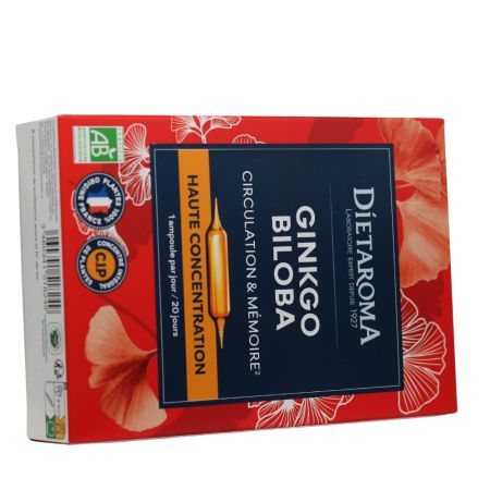 Ginkgo Biloba, 20 fiole, Laboratoires Dietaroma 715144