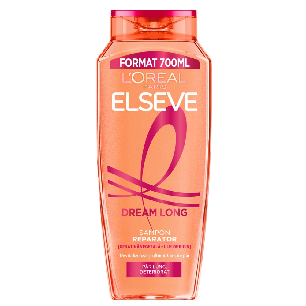 Sampon reparator pentru par lung si deteriorat Dream Long, 700 ml, Elseve