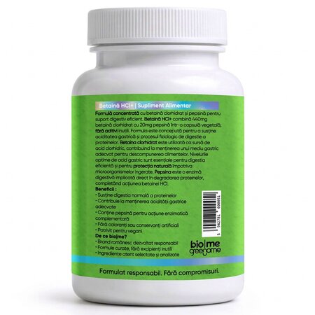 Betaina HCI+, 30 capsule, Biome 715206