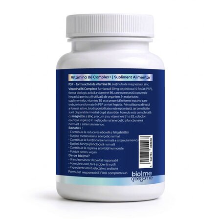 Vitamina B6 Complex+, 30 capsule, Biome 727393