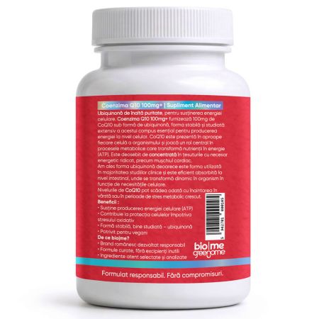 Coenzima Q10, 100mg+, 30 capsule, Biome 715245