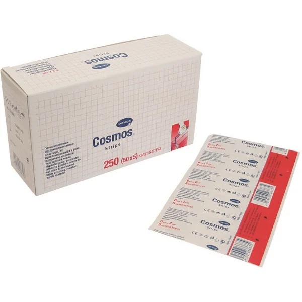 Plasturi textili, 6cm x 2cm, 250 bucati, Hartmann