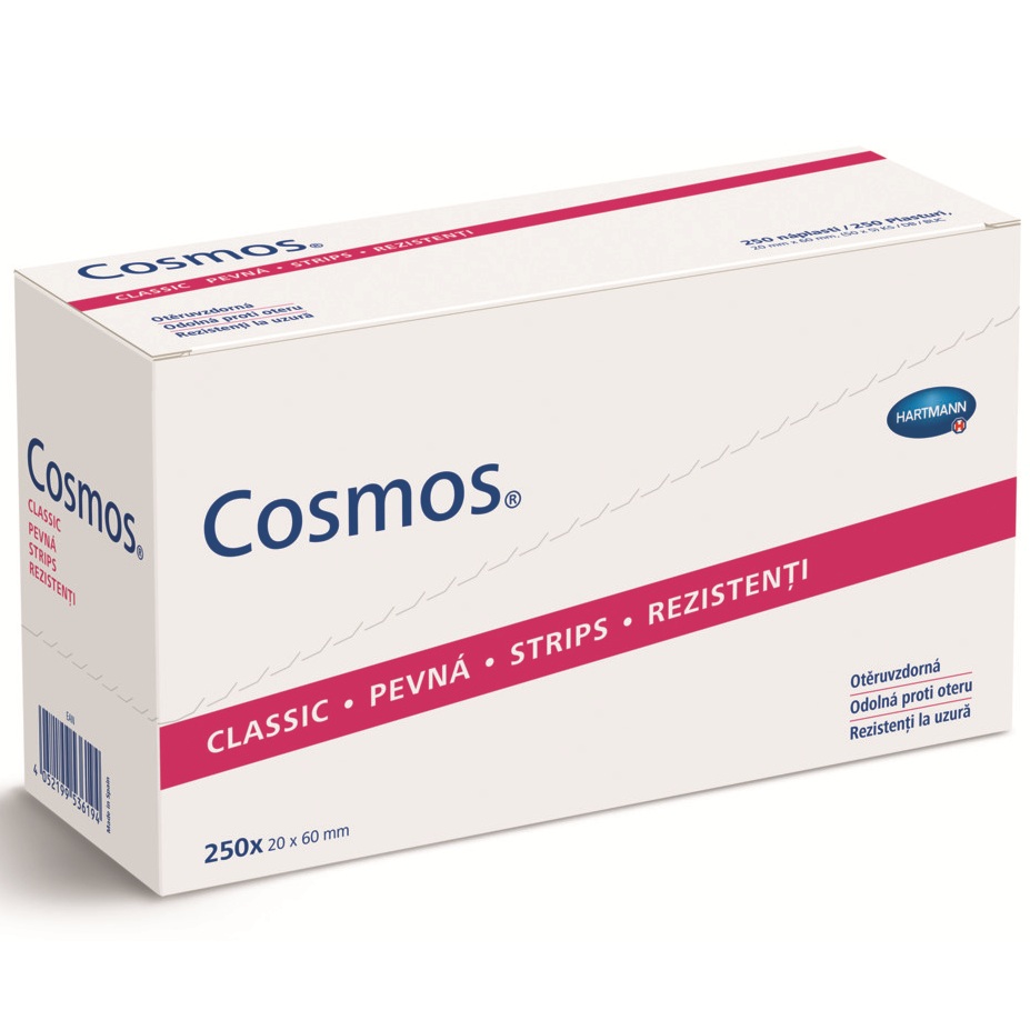 Plasturi textili Strips Classic, 6cm x 2cm, 250 bucati, Hartmann