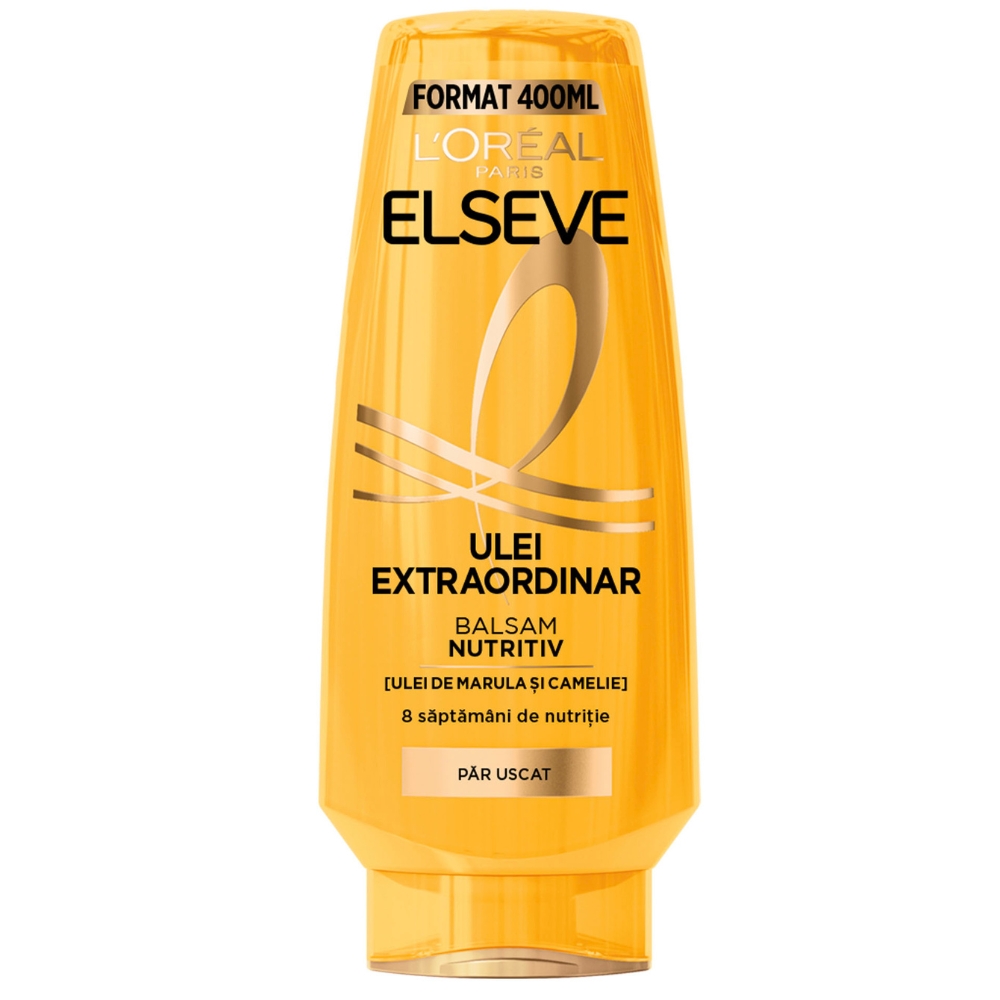 Balsam nutritiv pentru par uscat Ulei Extraordinar, 400 ml, Elseve