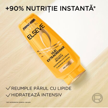 Balsam nutritiv pentru par uscat Ulei Extraordinar, 400 ml, Elseve 715274