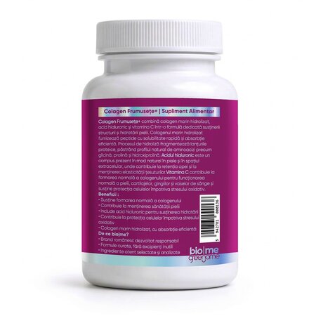Colagen Frumusete+, 30 capsule, Biome 727558