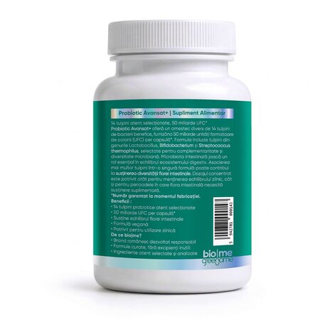 Probiotic Avansat+, 30 capsule, Biome 727572