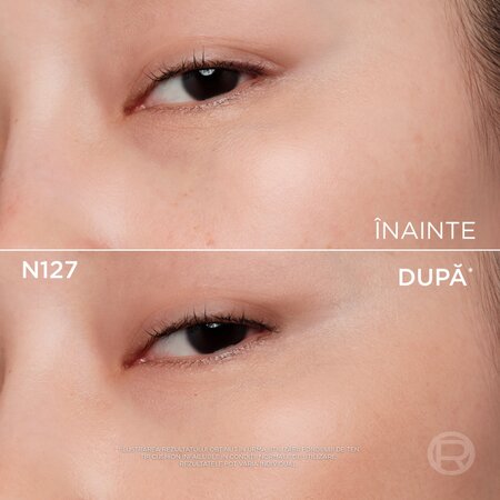 Fond de ten tip cushion rezistent la transfer Nuanta N127 Subton Neutru Infaillible Fresh Wear, 11 g, LOreal 715400