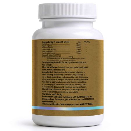 Mushroom Complex+, 30 capsule, Biome 715481