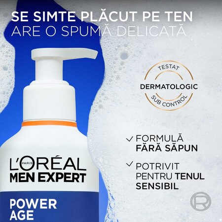 Gel de curatare hidratant pentru barbati Men Expert Power Age, 260 ml, LOreal 715494