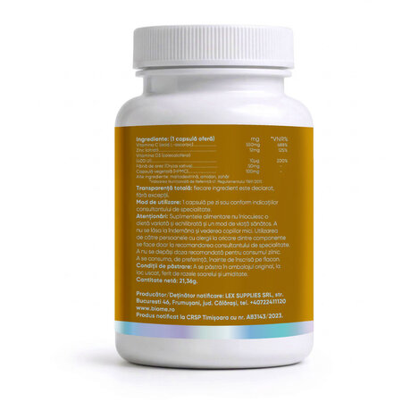 D3, Zinc si Vitamina C+, 30 capsule, Biome 727840