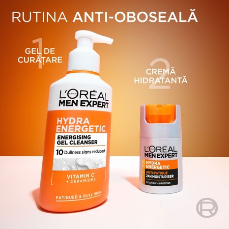 Gel de curatare energizant pentru barbati Men Expert Hydra Energetic, 260 ml, LOreal 715524