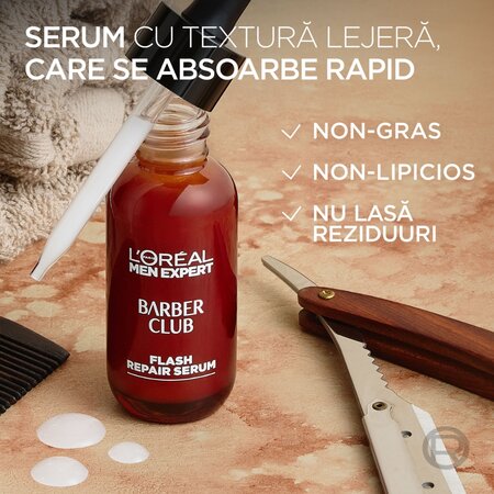 Serum pentru barba si dupa ras Men Expert Barber Club, 30 ml, LOreal 715534