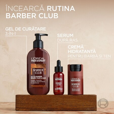 Serum pentru barba si dupa ras Men Expert Barber Club, 30 ml, LOreal 715537