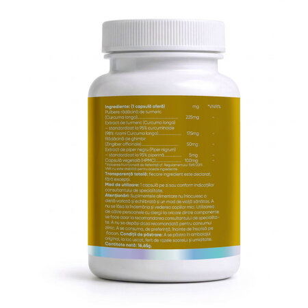 Turmeric si Curcuma+, 30 capsule, Biome 727852